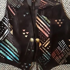 CHAR Santa Fe Hand Painted American Indian hippie